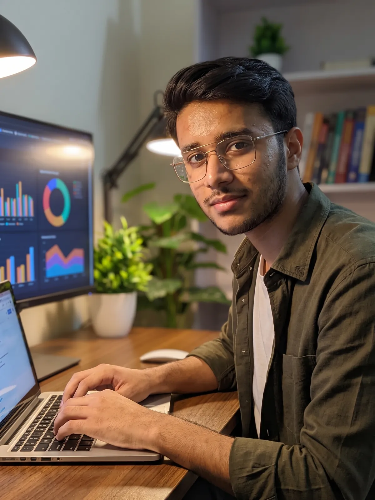 Muhammad Ahmad working on a client project
